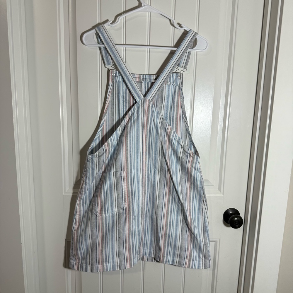 Striped Overall Dress - Picture 5 of 5